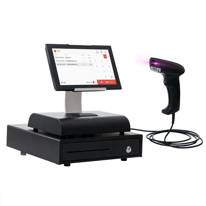 Haina сенсорный двойной экран POS терминал/POS система/Epos машина|Настольные ПК| |