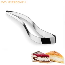 FEBWIND инструменты для пирога, торта в форме листа, хлебный пирог, слайсер для торта из нержавеющей стали, резак для пиццы, торта, кухонный нож, гаджет 065