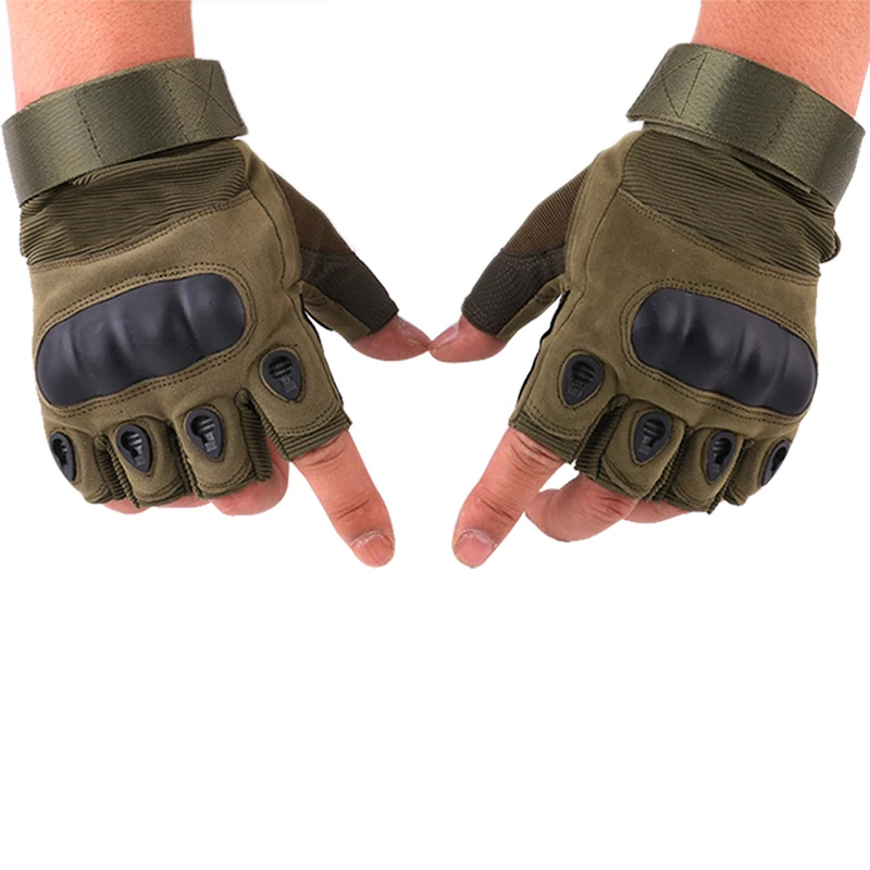 

Men's Tactical Gloves Military Army Shooting Half Finger Gloves Outdoor Sports Anti-Slip Gloves Paintball Airsoft Bicycle
