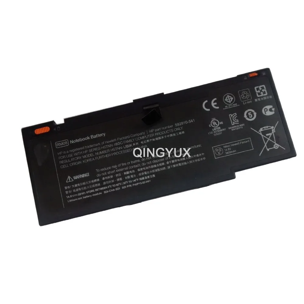 QINGYUX Новый RM08 14 8 V 59Wh Аккумулятор для ноутбука HP Envy HSTNN-OB1K HSTNN-I80C 593548-001 LF246A 14-1000 592910-351