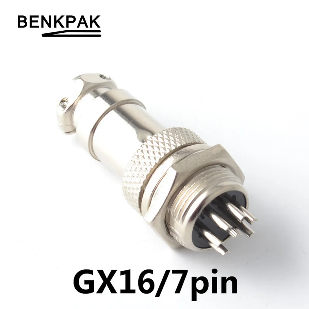 1 комплект GX16 7Pin 7P 16 мм Штекерный и гнездовой панельный разъем циркулярный