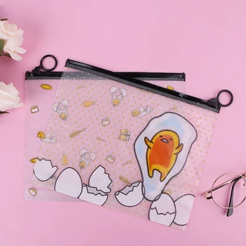 

Novelty Lazy Egg Cartoon PVC Document Bag File Folder School Stationery Organize