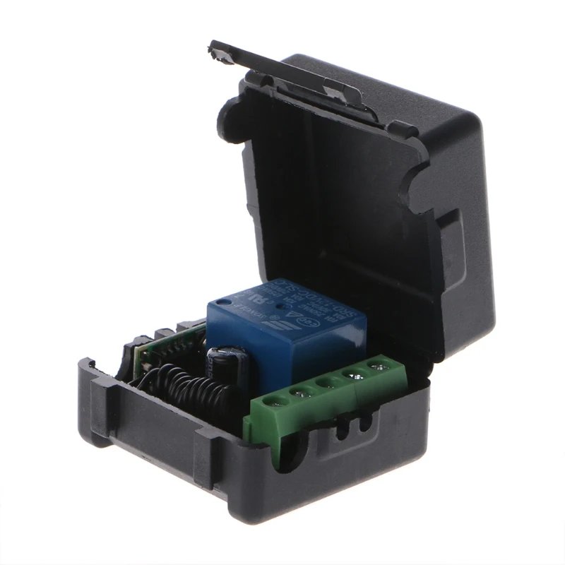 

433Mhz Universal Wireless Remote Control Switch DC 12V 10A 1CH Relay Receiver Module