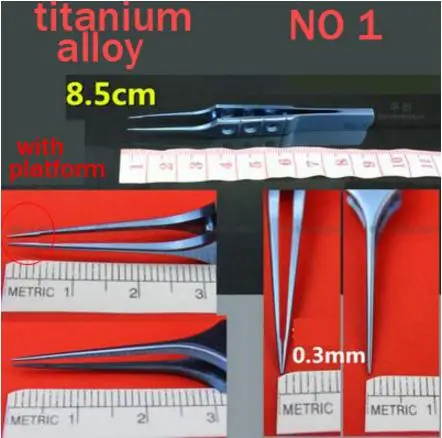 Медицинские красоты пластиковые пинцеты из нержавеющей стали титановый сплав офтальмологические пинцеты микрощипцы жир платформенный