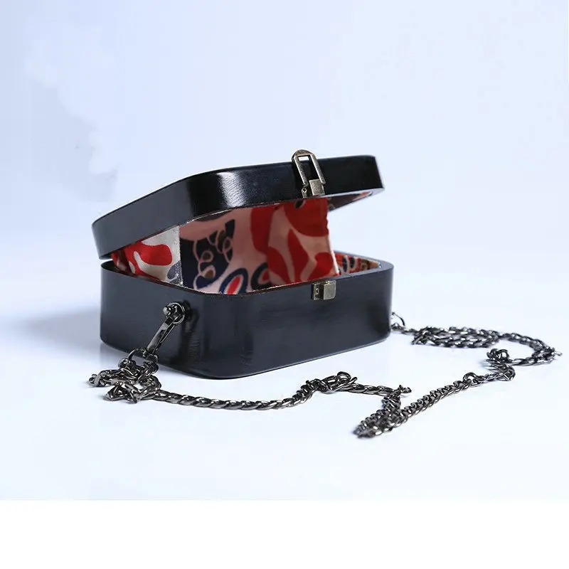 Женская деревянная сумочка ручной работы в стиле ретро|wooden handbag|handbag womenchain purse |