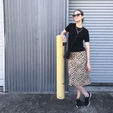 Новая уличная Сексуальная леопардовая Печать Горячая леопардовая Печать Женская юбка