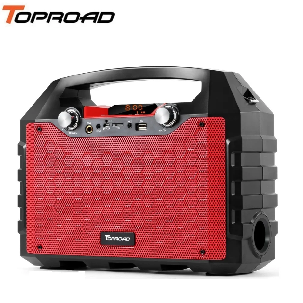 

TOPROAD Portable 40W Big Power Bluetooth Speaker Wireless Subwoofer Deep Bass Speakers Support Remote Control FM Radio AUX USB