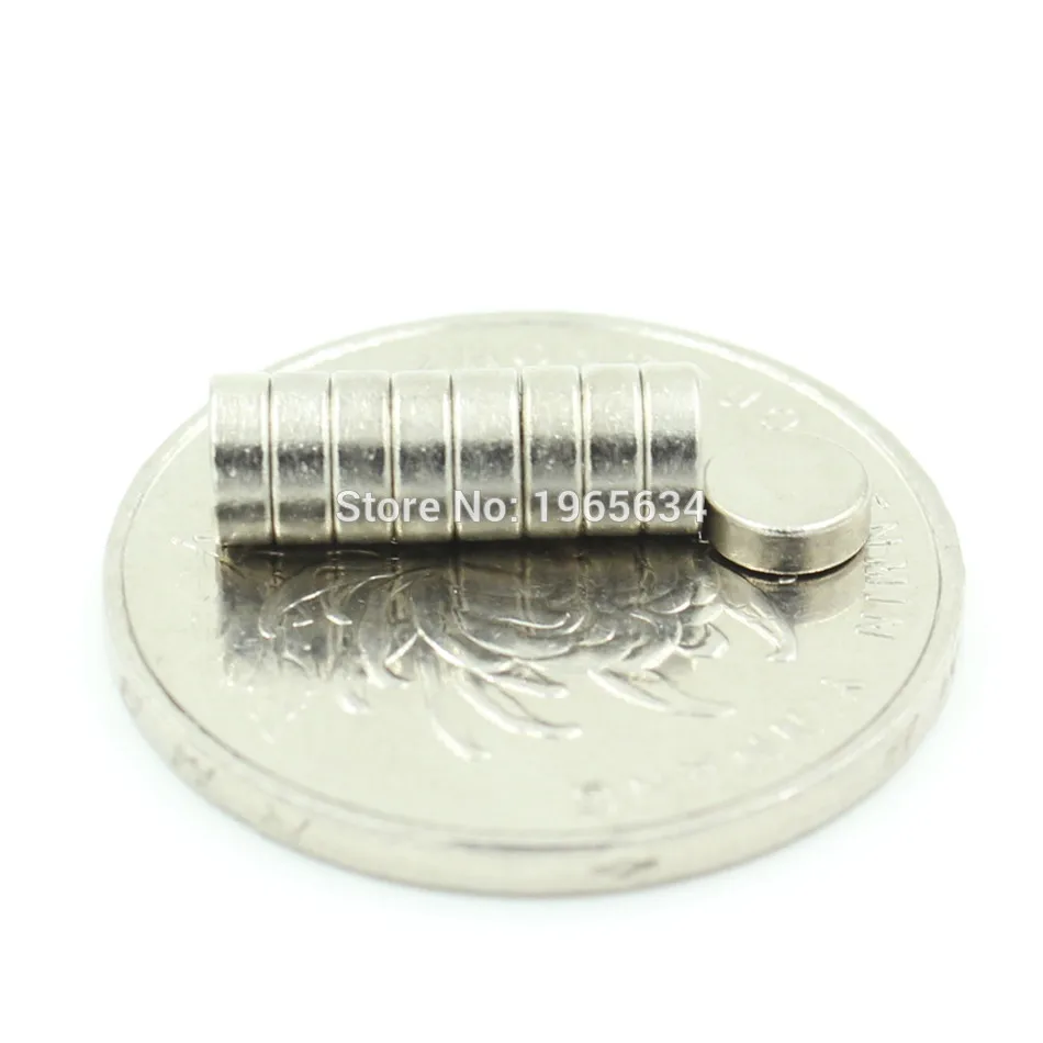 

100pcs Neodymium N35 Dia 5mm X 1.5mm Strong Magnets Tiny Disc NdFeB Rare Earth For Crafts Models Fridge Sticking magnet 5x1.5mm