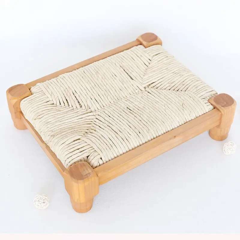 Vintage Wood Log Bed Props Rustic Baby Wooded Bed Stain Baby Wood