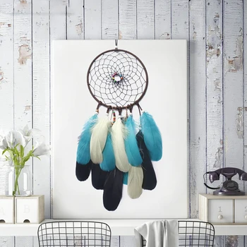 

new fashion wind chimes indian style feather pendant dream catcher home decoration window hanging decor nice gift