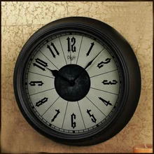 New Home Decor 14 inch 36CM Large Metal Vintage Quartz Clocks Living Room Wall Clock 2016