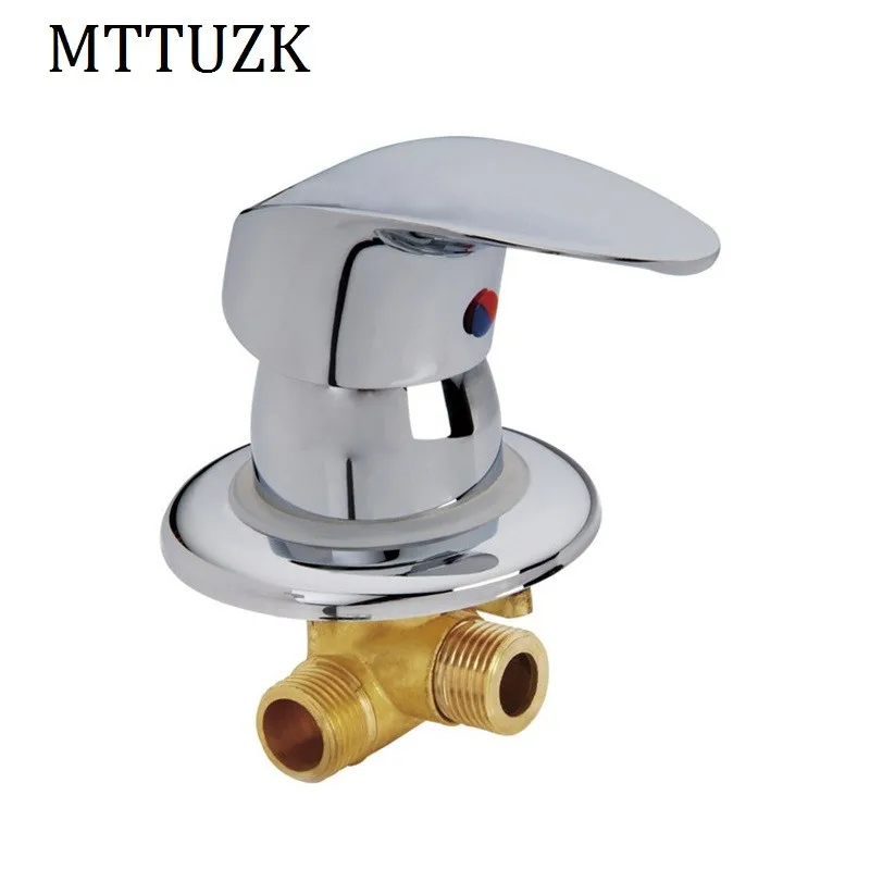 Online MTTUZK wand montiert 2 einlass 1 outlet wasser messing dusche mixer wasserhahn separates bad dusche wasserhahn hot   cold misch ventil