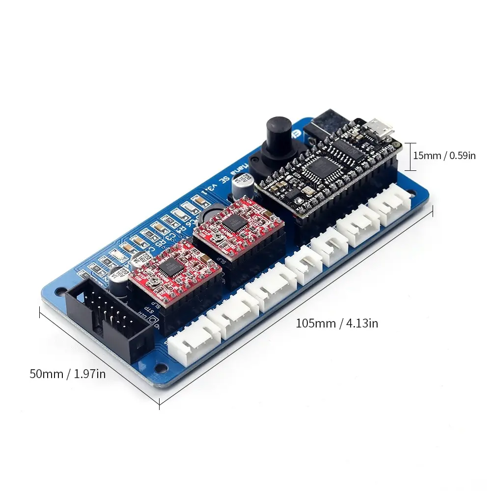 

EleksMaker EleksMana SE XY 2 Axis Stepper Motor Driver Controller Board Control Panel For DIY Laser Engraver