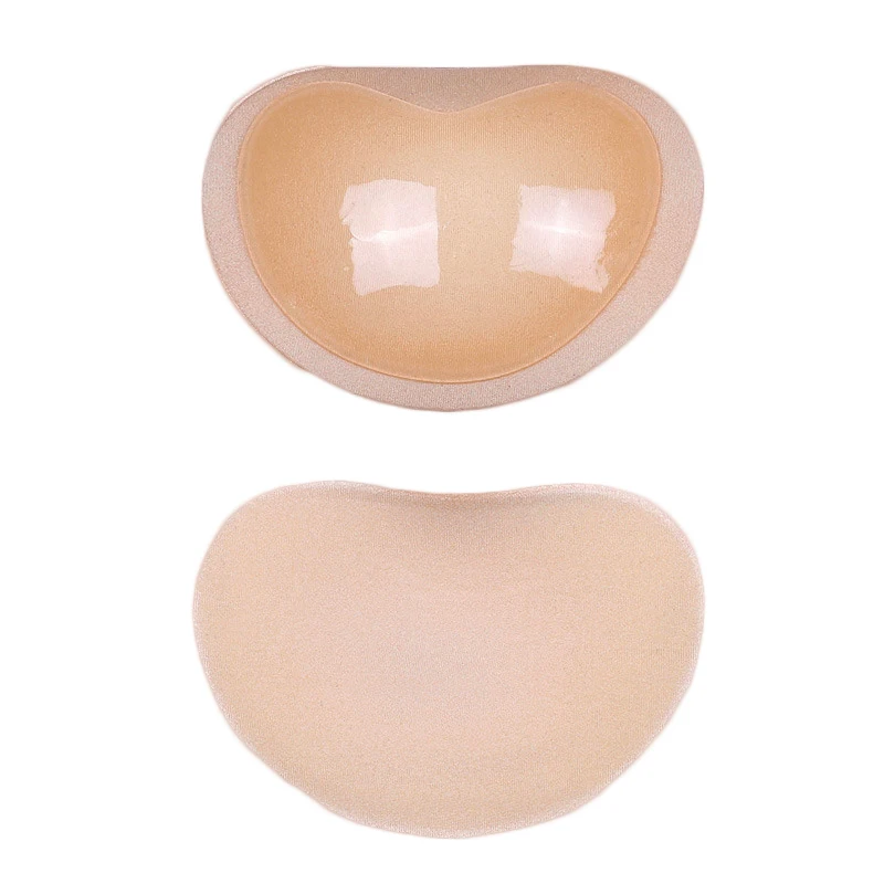 2 Pcs 1pair Thick Sponge Bra Pads Push Up Breast Enhancer Removable Bra Padding Inserts Cups for