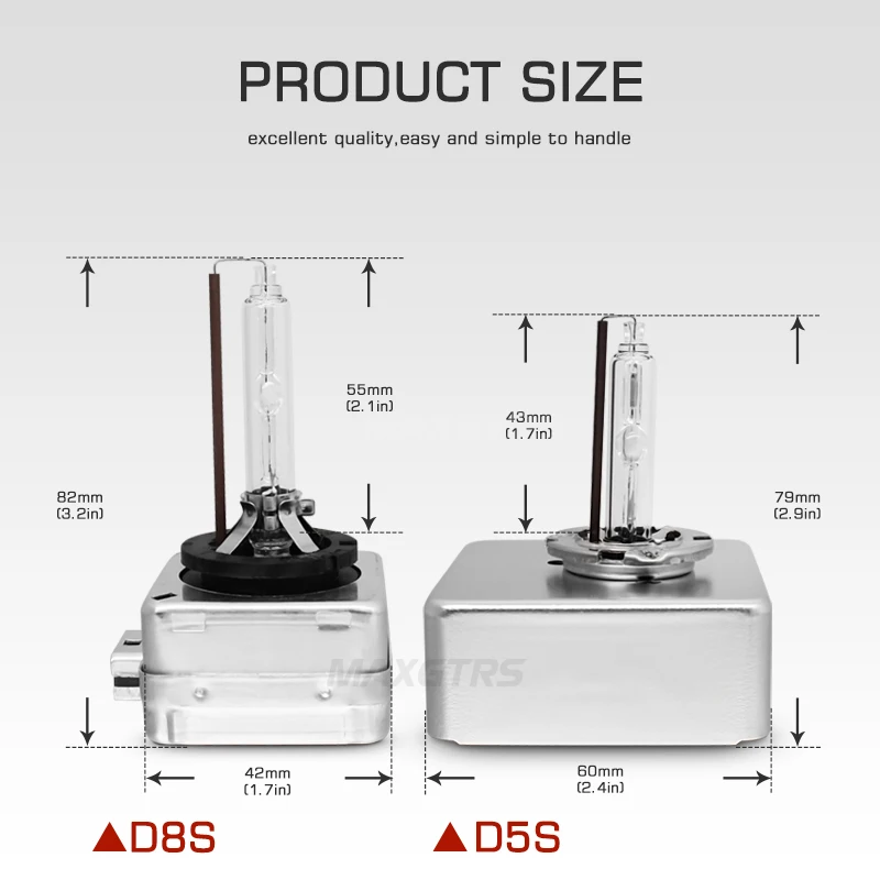 Высокая Яркость ксеноновые D5S D8S лампы оригинальные D5S 5000K 5500K 35W 25W 12V ксеноновые HID лампы фары 3F19 замена лампы