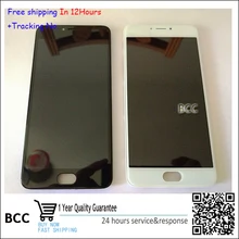 Weiß oder schwarz lcd display + touchscreen digitizer montage mit rahmen für meizu meilan note3 auf lager!