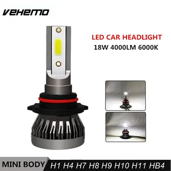 

Vehemo 1Pc H4 LED H7 H11 H8 9006 HB4 H1 H3 HB3 H9 H27 Car Headlight Bulbs LED Lamp 4000LM Auto Fog Lights 6000K 12V