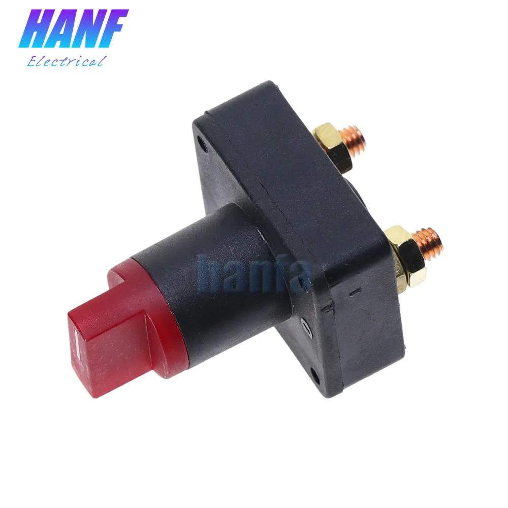 

1pc Electric car motorcycle battery switch modification Power off power main switch Anti-leakage rotary switch 12-63V 100A