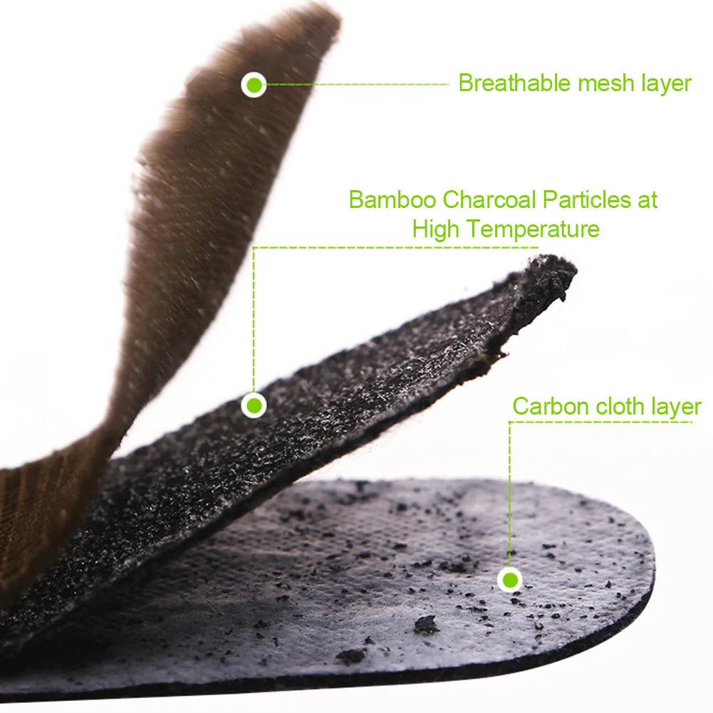 Антибактериальные подушечки для походов из шелка и ледяного волокна, стельки для обуви, стельки для улицы, дезодорант, унисекс, бамбуковый уголь, дышащие спортивные подушечки для ухода за ногами