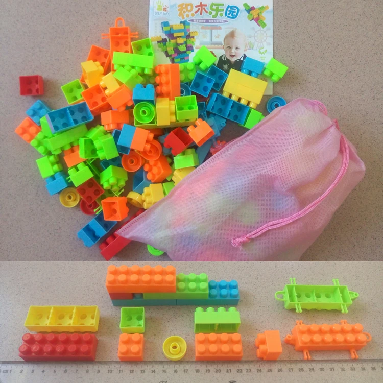 90 шт. Строительные строительные игрушки кубики для игр Дети Любовь пластиковый строительный конструктор игрушки раннее образование Сборка игрушки