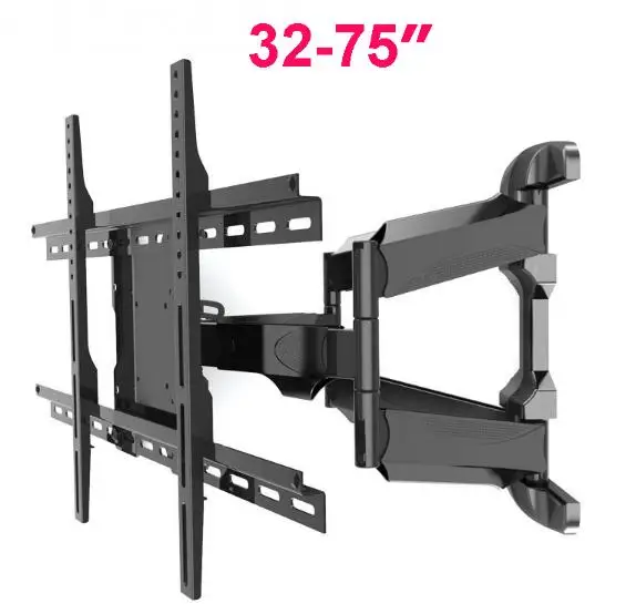 Retractable Universal 32"-75" TV Wall Mount Heavy Duty Rotation Tilt LCD LED monitor/ tv Bracket Arm VESA Max 600*400mm MA70A |