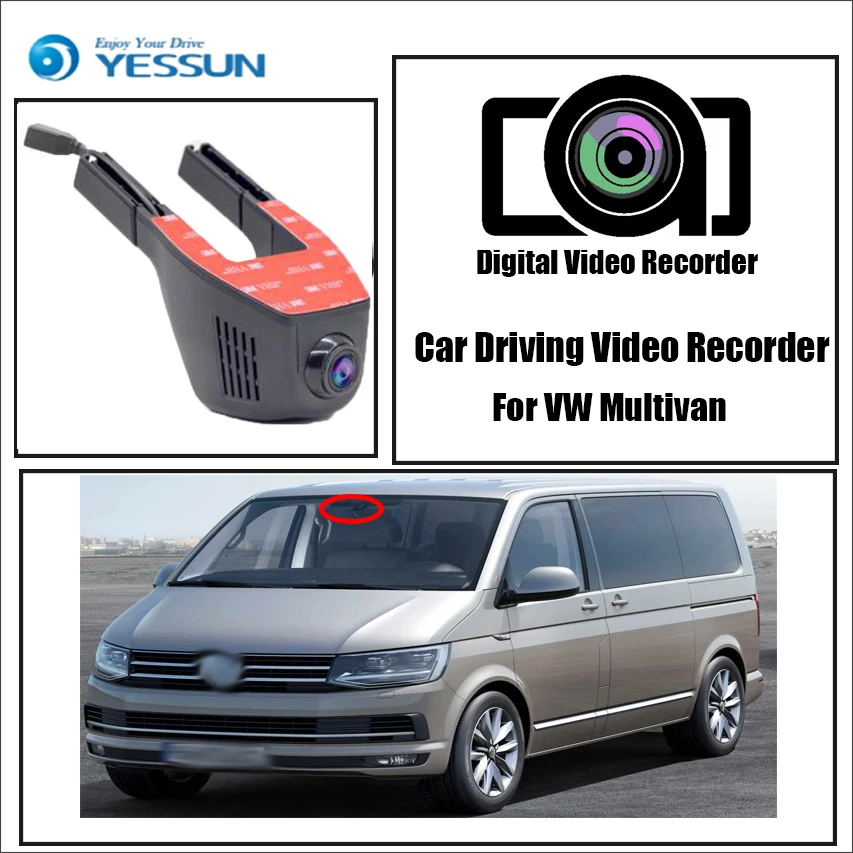 Видеорегистратор YESSUN для VW Multivan видеорегистратор DVR с Wi-Fi и управлением через