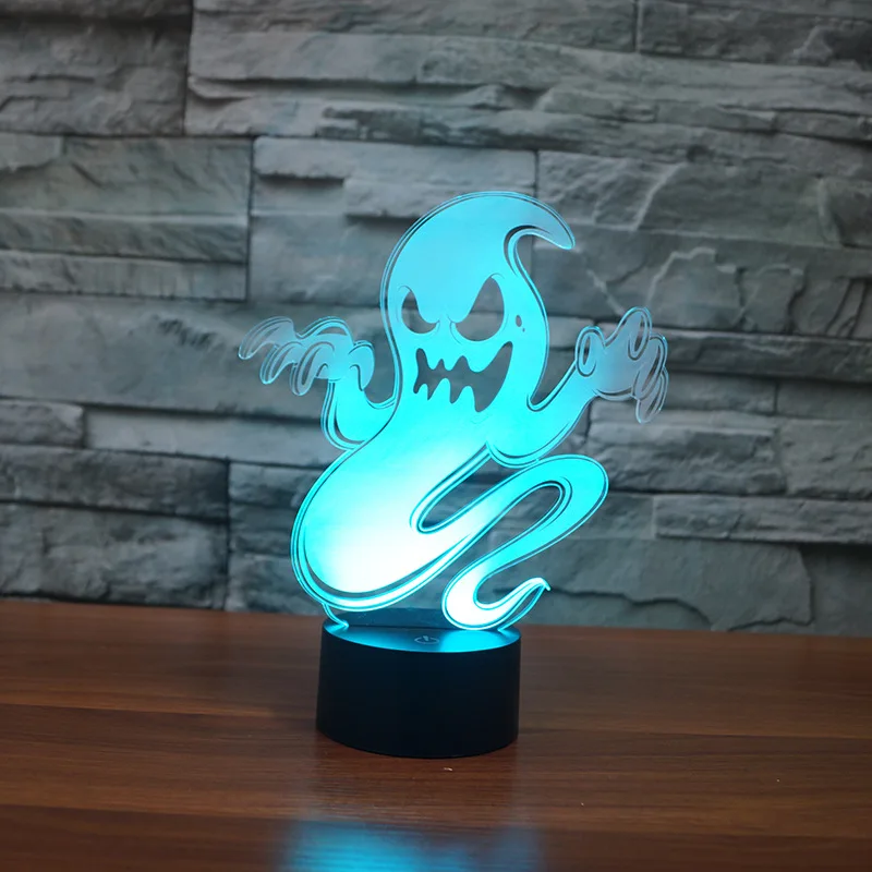 Хэллоуин Phantom цветной ночник Светодиодная Сенсорная лампа Новинка креативный подарок светодиодный ночник Usb led Детская лампа