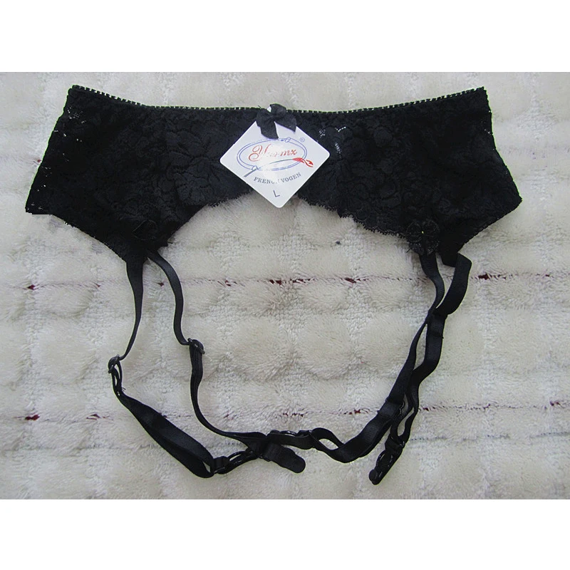 Pus Size Sexy Women Garters Suspenders Belt Wedding Lace Double Adjustable Waist Belt For Sexy Stockings Underwear Lenceria Sexy