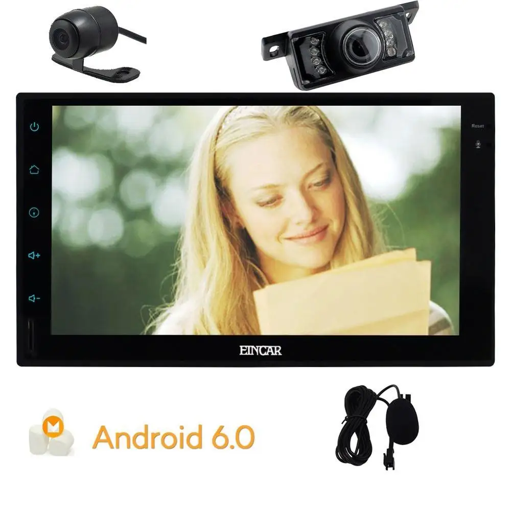 Фронтальная + задняя камера Android6.0 автомобильный без dvd плеер стерео головное