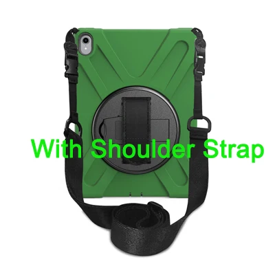 Для Apple ipad 11 чехол 360 детский безопасный противоударный защитный чехол с ремешком на руку и плечевым ремнем Чехол для ipad Pro 11 дюймов A2013 - Цвет: Army green BD