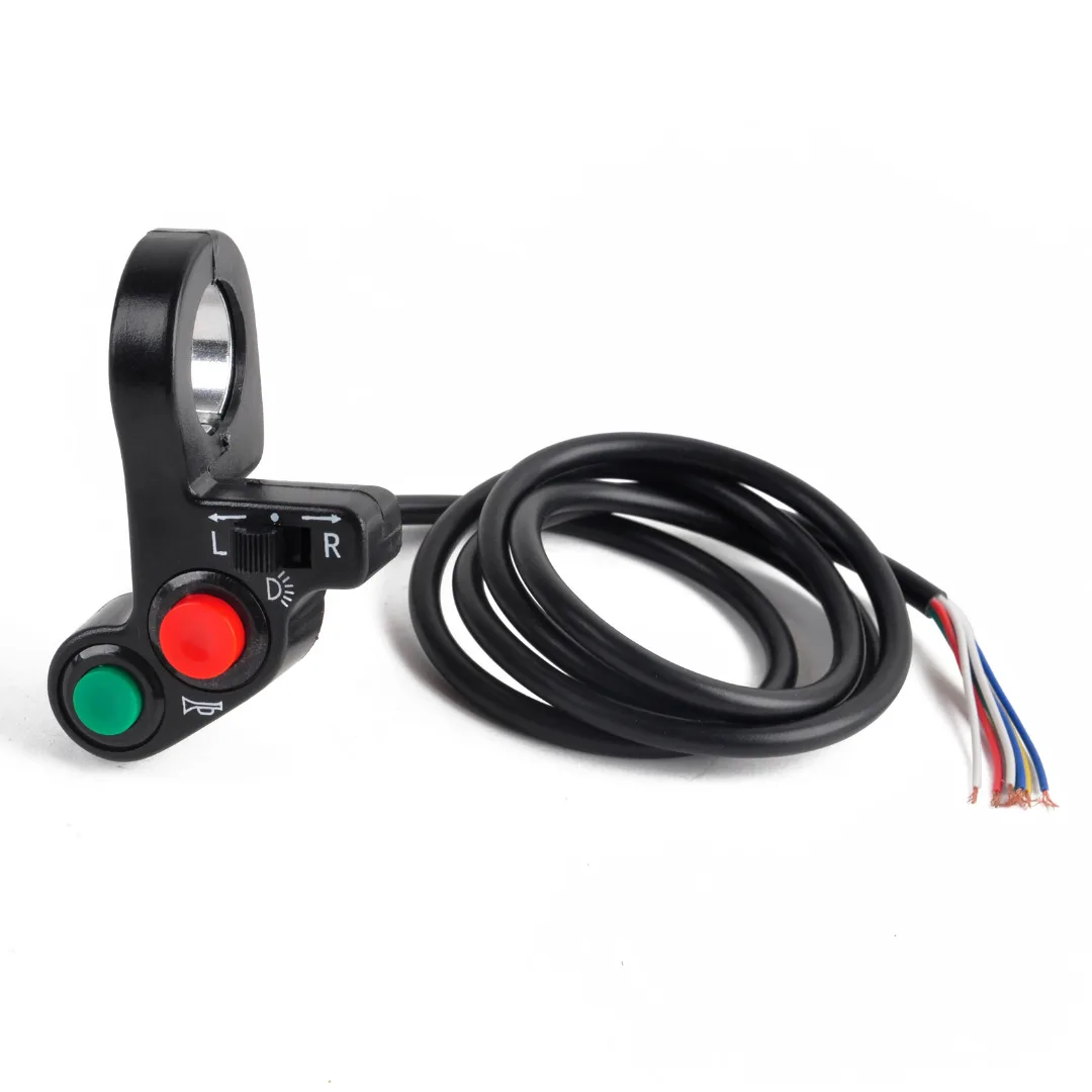 Motorcycle Turn Signal Light Switch Horn ON/OFF Button For 7/8" Motorbike Dia Handlebars Accessories Electric Bike Scooter