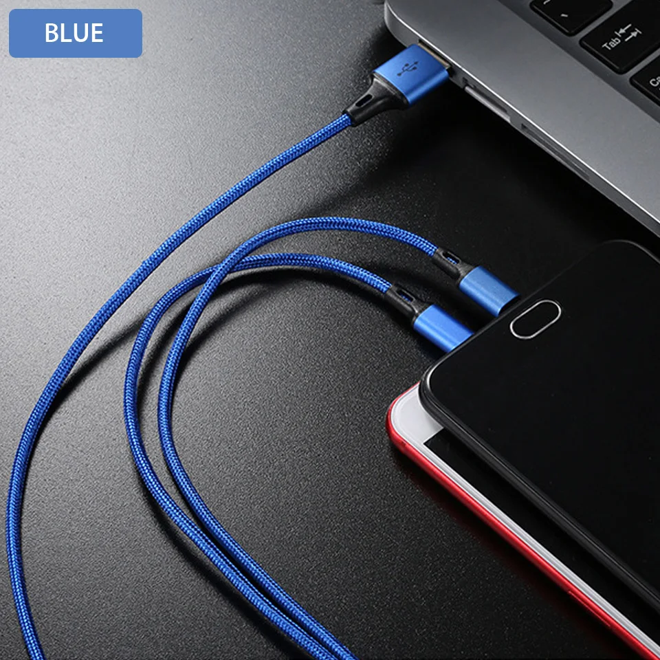 3 в 1 mi cro usb-зарядное устройство кабель для Xiaomi mi 8 9 se mi x 2 s 3 Red mi 6 6A несколько usb type C шнур зарядный кабель для мобильного телефона
