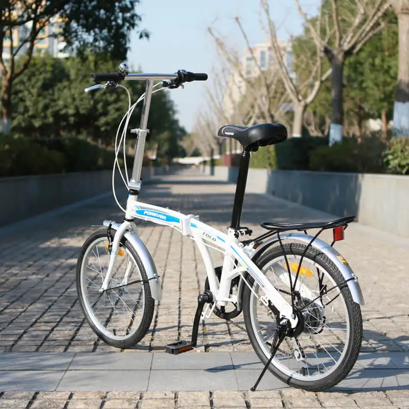 Best High carbon steel Folding Bicycle  Adult Men and Women Ultra-light Portable 20-inch Variable Speed Small Wheel B 3