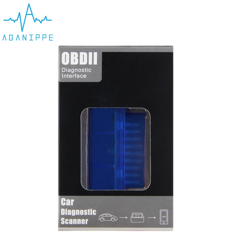 Автомобильный диагностический сканер Aganippe Elm327 V2.1 OBD2 Bluetooth Elm-327 OBD 2 инструмент с