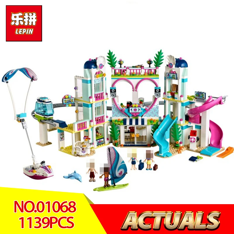 

2018 Lepin 01068 Heartlake City Resort Compatible legoing 41347 Building Blocks Bricks Educational Toys Children Birthday Gifts
