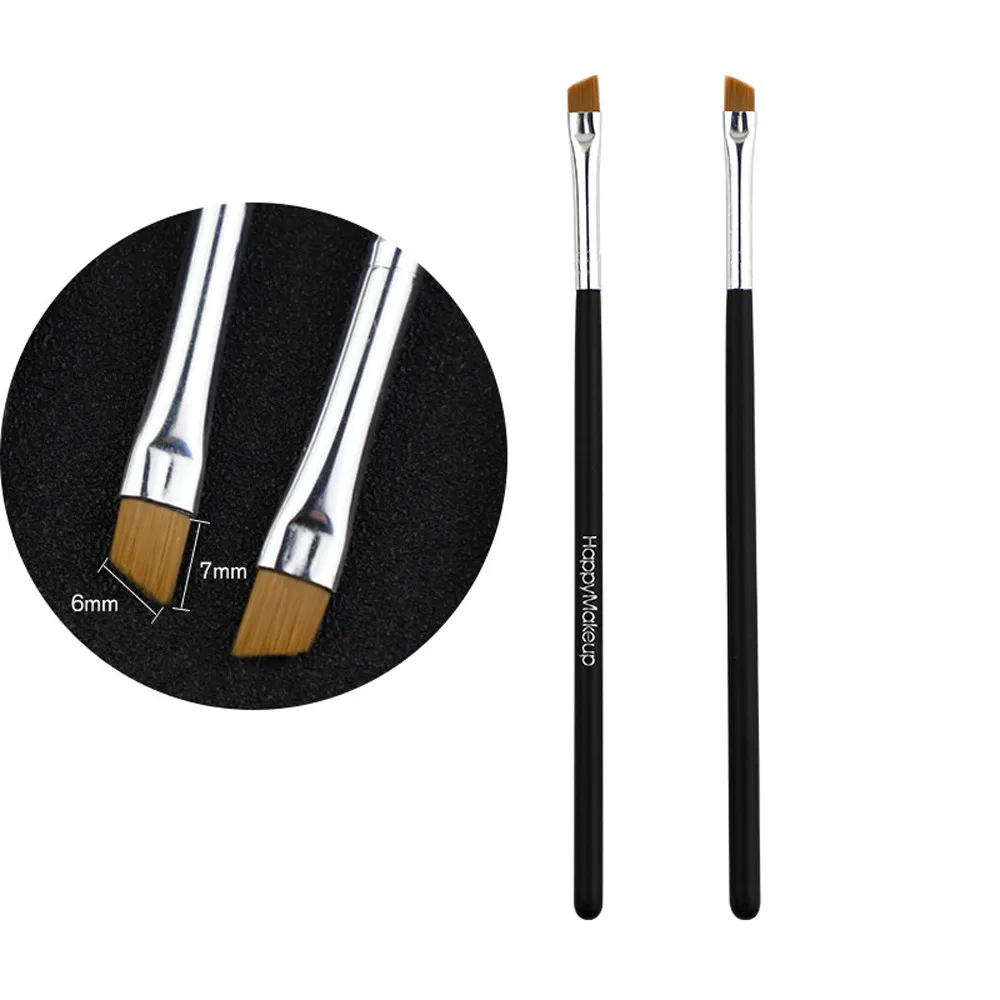 

2Pcs Makeup Brush Cosmetic Brushes Face Nose Brushes Concealer Foundation Eyebrow Eyeliner Blush Powder Makeup Tool Eyebrow