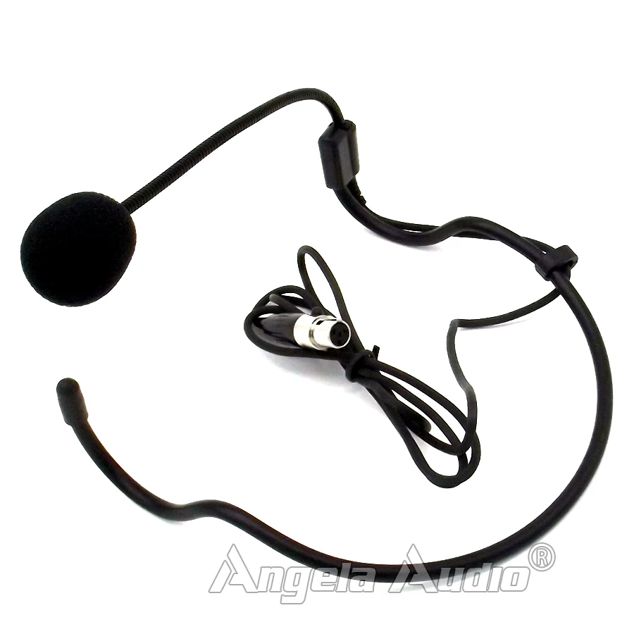 4 قطع الفنية البسيطة xlr 4 دبوس المكونات TA4F headworn مكثف ميكروفون mic microfone ل shure نظام الكاريوكي اللاسلكية