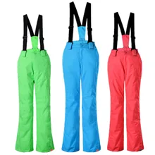 girl bib Good quality Gsou snow children skiing pants suspenders waterproof windproof children thermal thickening winter