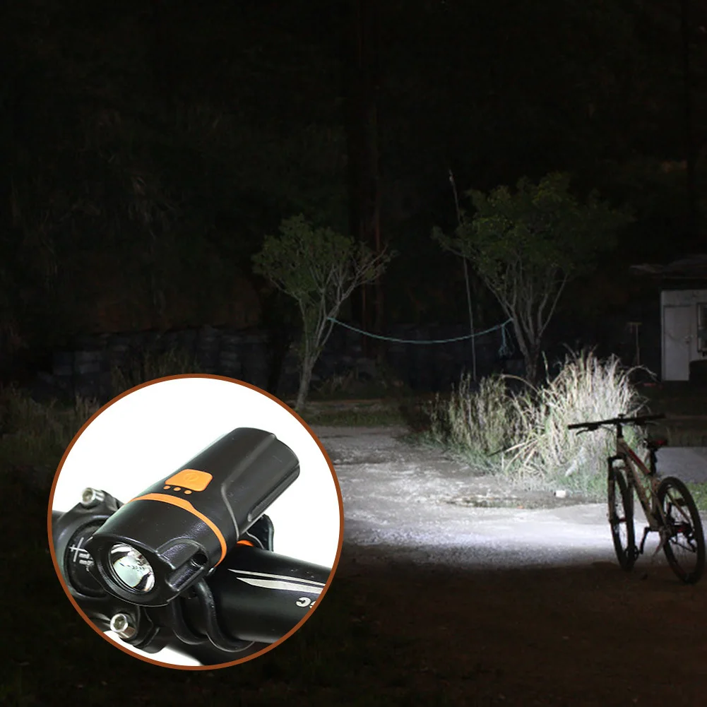 Discount Bicycle Front Rechargeable Light Cycling Bike Flashlight Waterproof Headlight Bicycle Lamp Power Bank Bike Accessories 8