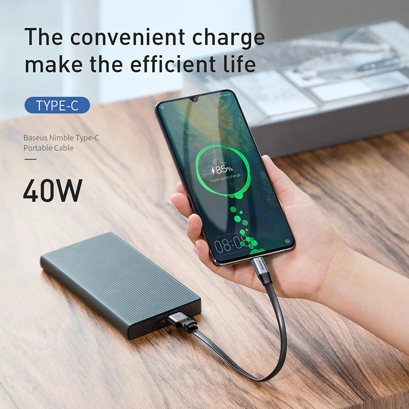 Кабель Baseus USB C 5 А кабель Type для Huawei P30 P20 Mate 30 20 P10 Pro Lite быстрой зарядки Xiaomi c|Кабели