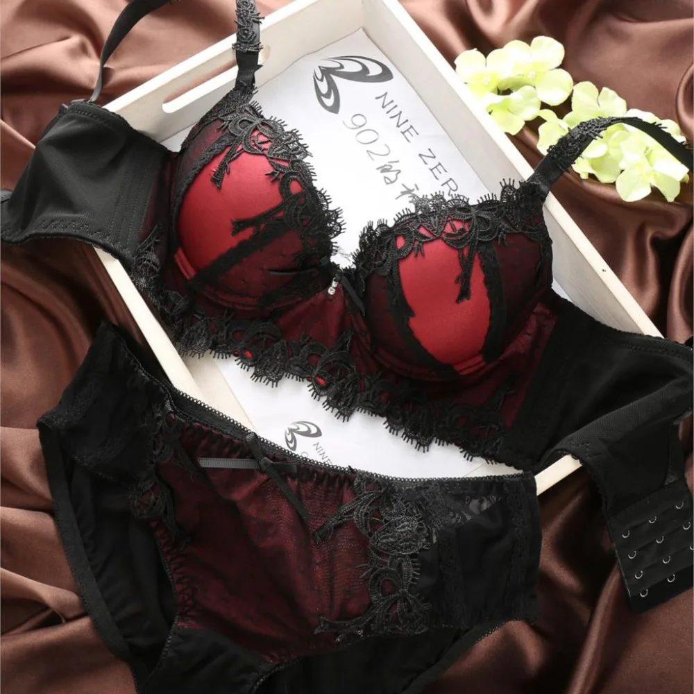 New winter Japanese luxury style sexy lace bra sui...