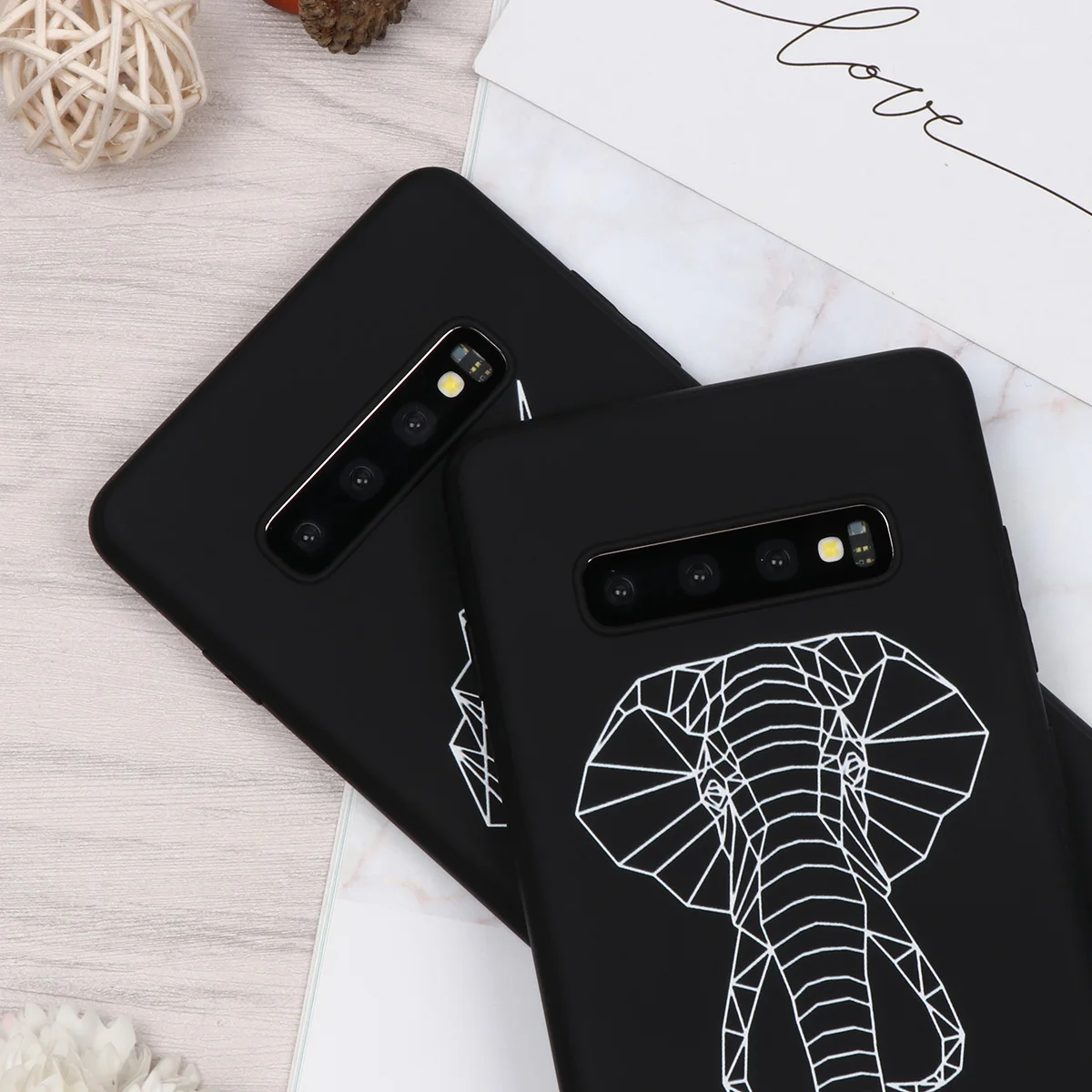 Cat Чехол из термопластичного полиуретана для телефонов Samsung Galaxy A50 A70 Note 8 9 10 Pro S8 S9