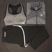 Комплект из 3 предметов: куртки/бюстгальтеры/штаны, комплект для занятий йогой, женский спортивный комплект, одежда для спортзала, спортивный костюм для фитнеса, Женский костюм для йоги для девочек, медитация