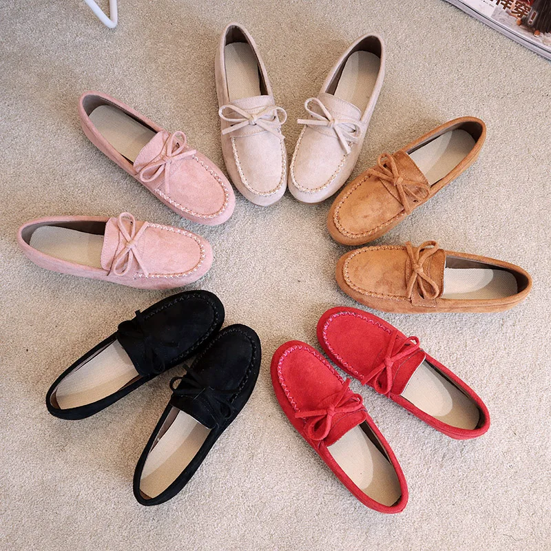 Vent Confortables Mode Profonde marron Nouvelle Britannique coréen Chaussures Doux Rétro Bouche Sauvages rose Collège Femmes De rouge Fond Peu Plat Beige noir f7x4SwCq