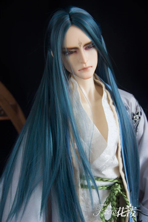 Peluca 22cm Head Circumference 30cm Length 1//6 BJD Doll Wig SD