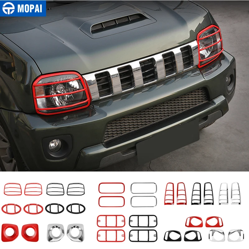 MOPAI колпак лампы для Suzuki Jimny 2007 Up Автомобильный передний головной светильник, поворотный светильник, задний противотуманный фонарь, декоративный комплект, автомобильные аксессуары