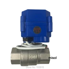 10 шт. моторизованный шаровой клапан 3/4 ''NPT, DN20, 2 way 12VDC CR04, электрический клапан из нержавеющей стали