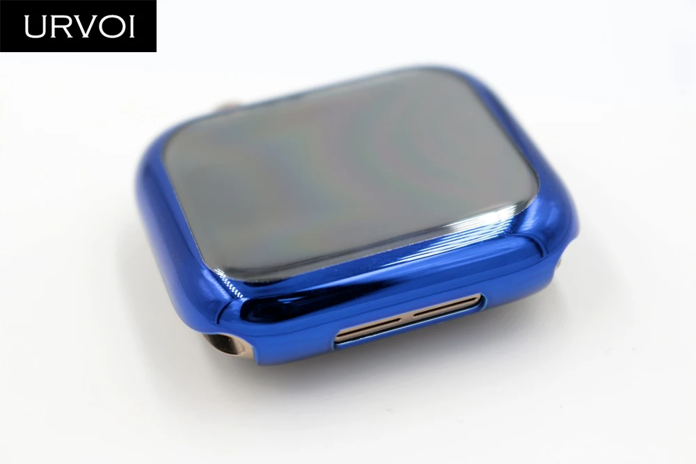 URVOI полное покрытие для Apple Watch series 5 4 3 2 пластиковый бампер жесткая Защита экрана