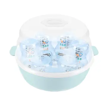 

Baby Microwave Bottle Disinfection Box High Temperature Nipple Sterilizer Bottle Holder Storage Box Microwave Steam Sterilizerl
