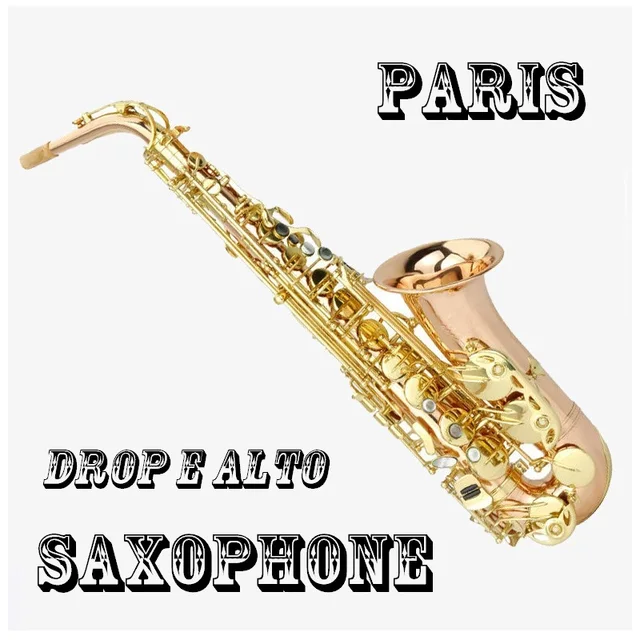 Cheap French falling tune E alto saxophone instruments, phosphorus copper quality professional level gold saxophone